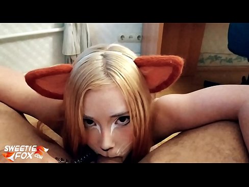 ❤️ Kitsune llyncu dick a cum yn ei cheg Porno wrthon ni ❌️